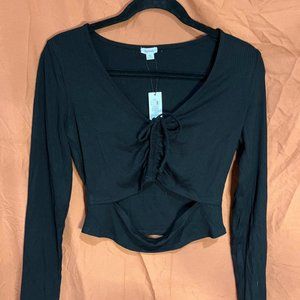 Garage Stacie Ruched Cut-Out Top